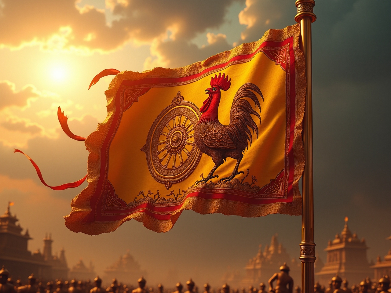 Lord Murugan's Cock Flag